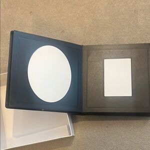 Black Photo Album with White Pages